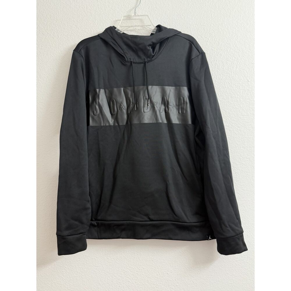 Air Jordan 23 Alpha Therma Pullover Hoodie Mens L Black